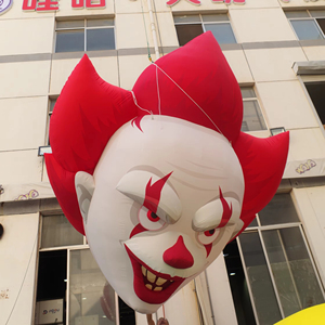Balon Kepala Badut Tiup, Badut Menyeramkan Tiup, Dekorasi Acara Klub Halloween Tiup, Setan Tiup - Product Image 1