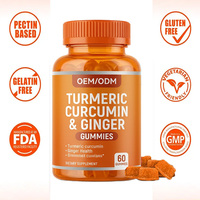 Gummies de Curcuma et Curcumine OEM ODM Marque Privée – Soutien Articulaire, Bien-être Adulte, Antioxydant Naturel, Testé en Laboratoire