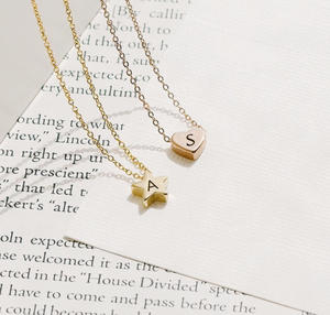 Collana Personalizzata in Acciaio Inossidabile per Bambini con Ciondolo a Forma di Cuore, <span class=keywords><strong>Stella</strong></span>, Moneta, Fiore, Minimalista per Ragazze Giovani e Adolescenti - Product Image 3