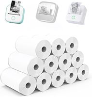 Papier autocollant thermique blanc 57x25mm pour imprimante, recharge pour appareil photo instantané pour enfants et notes d'étude, photos DIY, etc.