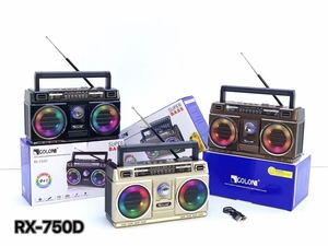 ใหม่RX-750D Retroวิทยุลําโพงฟันสีฟ้า 9 ประเภทไฟดิสโก้วิทยุSW AM FMเครื่องเล่นแผ่นเสียงUSB TFเพลงPIaye - Product Image 3