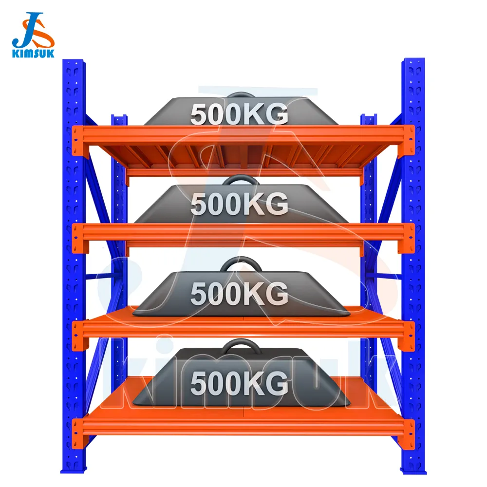 Étagères d'entrepôt en acier robuste pour supports d'entrepôt et étagères pour stockage