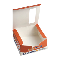 Boîte d'emballage pliable en papier pour mini-plats à emporter, mini-dim sum, desserts, aliments, personnalisable en gros avec logo