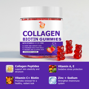 Gomitas de Colágeno y Biotina al por Mayor de Fábrica con Colágeno Hidrolizado y Vitamina E que Favorecen la Salud del Cabello, la Piel, las Uñas y las Articulaciones - Product Image 4