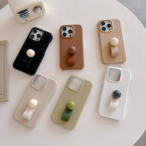 Cross Pu Leather para iPhone 16Pro Phone case 15Max 3D Ball Ring Buckle 14Plus Diseño creativo 13 Funda protectora anticaída - Product Image 6