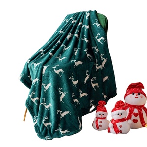 Couverture en polaire personnalisée de qualité supérieure en polyester, taille <span class=keywords><strong>King</strong></span>, pour toutes les saisons, ensemble de literie moelleuse, imprimé festif, lavable en machine - Product Image 1