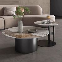 Table basse Pandora Rock Plate, style luxe léger, moderne et simple, durable, pour salon, appartement, combinaison de meubles de maison