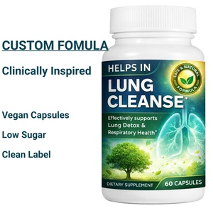 Cápsulas de Apoyo Pulmonar Listas para Venta al por Menor, Suplemento para el Bienestar Respiratorio, 60 Unidades, para Farmacias <span class=keywords><strong>y</strong></span> Tiendas de <span class=keywords><strong>Salud</strong></span> - Product Image 1