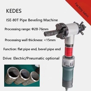 Máy tạo cạnh vát và làm phẳng ống kim loại di động, gắn trong đường kính ống, dụng cụ tạo cạnh vát ống - Product Image 2