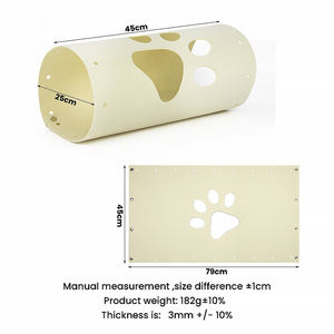 Tunnel pour chat et chien écologique, pliable, amovible, lavable, en RPET, jouet pour chat, connexion 2 couleurs - Product Image 2