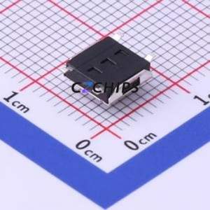 TS-1157-B-C Tactile Switch SMD Switch Single Pole Single Throw Round Button 1.6N Vertical Mount - Product Image 2