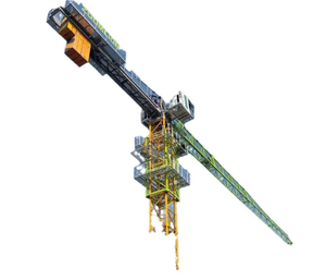 Grue à tour Zoomlion d'occasion de 10 tonnes, modèle 6520-65, avec flèche de 60 m, système entièrement hydraulique, composants essentiels moteur et engrenages - Product Image 2