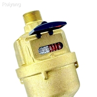 High Accuracy Brass Volumetric Water Meter With Cubic Meter/Galon Unit