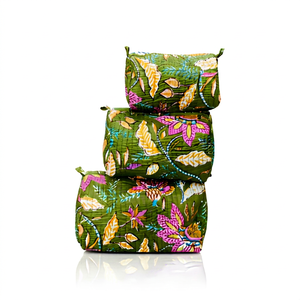 PVC Zipper Waterproof Portable <b>Cosmetics</b> <b>Bag</b> <b>Large</b> Capacity Floral Travel Makeup Storage Pouch Organizer Makeup <b>Bag</b> Set Casual - Product Image 1