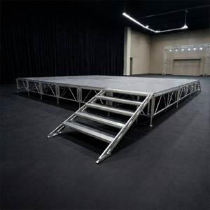 Detachable <b>Platform</b> <b>Stage</b> with Stairs Complete Set Aluminum <b>Stage</b> <b>Platform</b> - Product Image 1