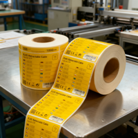 Etiquetas Rectangulares Autoadhesivas Ecológicas Impermeables de Acrílico Personalizadas con Impresión ChengDong, Embalaje y Marca, con Acabado Perlado