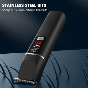 Resuxi JK-809 pria, pemangkas perawatan rambut elektrik tampilan LCD kecil kuat untuk tukang cukur - Product Image 4