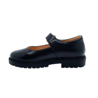 Dernier modèle de chaussures d'école à prix d'usine chaussures en cuir de vache pour enfants