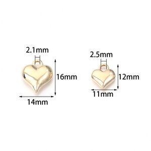 CCB Heart <b>Love</b> Pendant Electroplated Heart Plastic Beads Handmade DIY <b>Bracelet</b> Necklace Earrings Accessories T0471 - Product Image 3