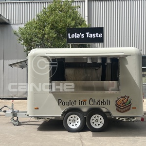 2025 Hot Bán điện thoại di động thực phẩm Trailer phù hợp Burger Cà Phê Bánh Pizza thực phẩm xe tải - Product Image 5