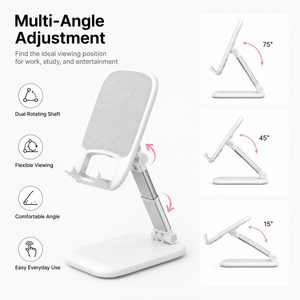Supporto per Telefono Pieghevole in ABS con Base Antiscivolo, Design Pastello Cartoon, per Camere da Ragazza, Compatibile con Telefoni, Standard di Sicurezza - Product Image 4