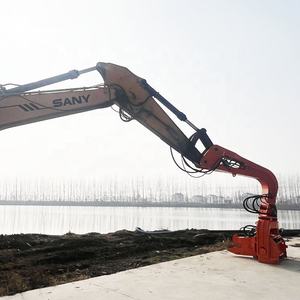 360 도 회전 KN300 고주파 진동 해머 유압 굴삭기 장착 파일 드라이버 파일 드릴링 머신 - Product Image 6