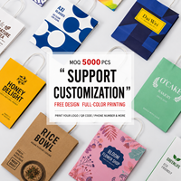 Sac de transport personnalisé écologique et durable pour une tasse de bubble tea avec poignée en patch, en papier kraft, pour boissons Boba