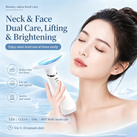 Masseur raffermissant pour la peau à domicile, micro-courant, haute fréquence, chauffage et vibration pour le visage et le cou
