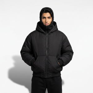 Pasamontañas de Moda Otoño-Invierno, Sudadera con Capucha Personalizada para Hombre, Color Sólido, Doble Capa, Ropa Deportiva, Nueva Edición 2026 - Product Image 1