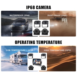 Sistema di Gestione Flotta <span class=keywords><strong>con</strong></span> <span class=keywords><strong>Telecamera</strong></span> a 360° <span class=keywords><strong>per</strong></span> Monitoraggio Camion e Auto, Schermo LCD Android da 7 Pollici, Registratore Video - Product Image 4