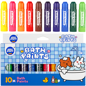Crayons de bain Abby Paint, crayons de bain pour enfants, stylos pour enfants, couleurs vibrantes, sans désordre, faciles à nettoyer, séchage rapide, non toxiques - Product Image 1