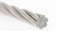 Câble Almelec ASTER 54,6 mm² NFC 34125, isolé en PVC avec conducteur en alliage d'aluminium pour applications aériennes