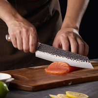 Produits tendance kiritsuke messer vg10 cuchillo de cocina coltello chef couteau boucher martelé couteau damas forgé
