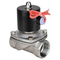 Vanne Solénoïde DNOVA Acier Inoxydable AISI 304/1.4301 EPDM DN6-50 10bar 24V NC -5+80 ° C