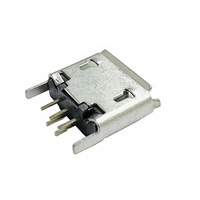 PROMO EXCEPTIONNELLE Connecteur Micro USB B femelle 180 degrés 6,9 mm 4 broches de marque JLC en cuivre, courant nominal 1,5 A