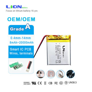 Batería de Polímero de Litio Recargable Pequeña, Li-Ion 603035 851841 502450 802540, 3,7 V, 600 mAh, <span class=keywords><strong>2</strong></span>,22 Wh, Batería Lipo - Product Image 1
