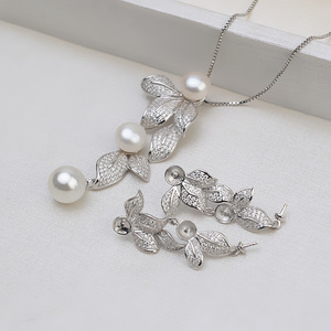 S925 Silver Zodiac Tiger Earrings Personalized DIY <b>Pearls</b> 6-7 <b>Jewelry</b> Accessories Tray Fashion <b>Jewelry</b> <b>Sets</b> 4880 - Product Image 1