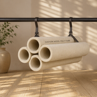 Tube en feutre 100 % laine personnalisé, absorbant l'huile, antistatique, tricoté, teint blanc, tissu industriel pour doublure