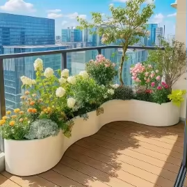 Jardinera de Acero Inoxidable a Medida, Impermeable y Antioxidante, <span class=keywords><strong>para</strong></span> Uso Comunitario en Parques, Plazas y Carreteras Municipales - Product Image 1