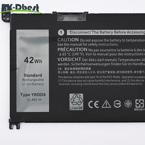 11.46V 42Wh 批发笔记本电脑替换电池 YRDD6 适用于戴尔 7586 5482 5485 5491 5591 3310 2-in-1 5593 5591 5480 - Product Image 2