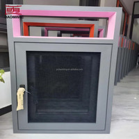 Cerradura para Ventana Corredera de Aleación de Aluminio, Malla de Acero Inoxidable, Diseño Moderno, Control de Insectos, Impermeable, para Exterior y Sótano