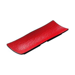 Red Melamine Rectangle <b>Plate</b> For Sushi Sashimi Restaurant Grilling Fried Skewers Scratch Resistant Drop Resistant - Product Image 1