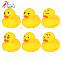 Lot de canards géants en caoutchouc jaunes avec lunettes de soleil, transparents, noirs et blancs, avec numéros, pour la plage et la piscine, tailles 2,5, 3, 4 et 6 pouces