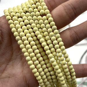 Assortiment de perles rondes <span class=keywords><strong>semi</strong></span>-<span class=keywords><strong>précieuses</strong></span> de 4 mm, mélange de couleurs, perles en vrac, brins pour bijoux DIY, oxyde d'anion, pierre précieuse mate - Product Image 6