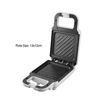 Mini gaufrier électrique 220V en plastique, revêtement antiadhésif, boîtier froid au toucher, protection contre la surchauffe, 650W, réglable, pour usage domestique