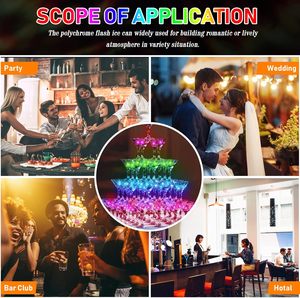 Ánh Sáng up Ice <span class=keywords><strong>Rose</strong></span> Flower Shape Cubes nhấp nháy <span class=keywords><strong>Rose</strong></span> Ice nước kích hoạt nhựa LED Cubes cho đồ uống LED thắp sáng <span class=keywords><strong>Rose</strong></span> CUBES Ice - Product Image 6