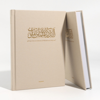 Journal de réunion d'affaires à couverture rigide en lin A5 personnalisé de luxe service d'impression de livre avec feuille d'or