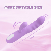 Frauen Kaninchen Vibrator Sexspielzeug 10 Modi 4 Schaukel Anal Brustwarzen Stimulationen G-Punkt Anal Dildo Zauberstab für einzelne Paare