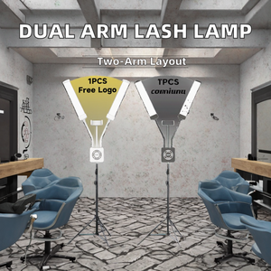 Lámpara LED de pestañas de doble brazo para salón de belleza e iluminación fotográfica 2 brazos y luz de relleno de carga ambos tubos de iluminación 360 - Product Image 2