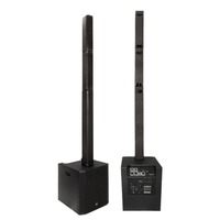 Speaker Kolom Line Array Aktif 2-Way L-6310/L-8312 Set Lengkap dengan Subwoofer 10" untuk Mixer DSP Terintegrasi 1200W Kabinet Kayu Panggung